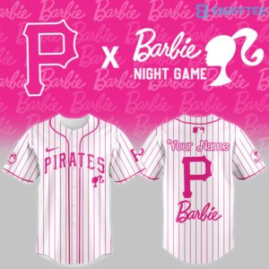 Pittsburgh Pirates X Barbie Night Game Custom Jersey by Eighttee.com Pittsburgh Pirates X Barbie Night Game Custom Jersey