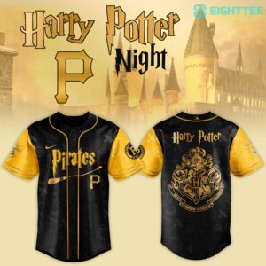 Pittsburgh Pirates X Harry Potter Night Game Baseball Jersey by Eighttee.com Pittsburgh Pirates X Harry Potter Night Game Baseball Jersey
