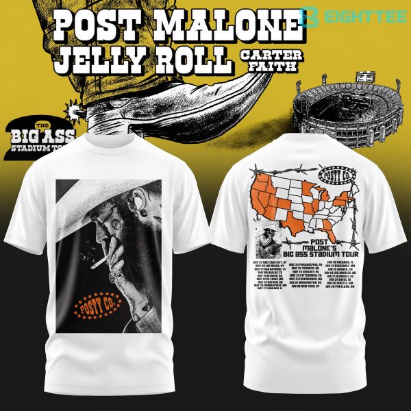 Post Malone The BIG ASS Stadium World Tour Limited Tshirt V5