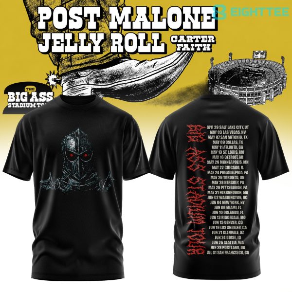 Post Malone The BIG ASS Stadium World Tour Limited Tshirt V9