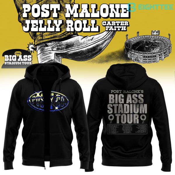 Post Malone “The BIG ASS Stadium World Tour” Limited Zip Hoodie