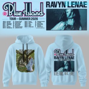 Ravyn Lenae Blue Island Tour 2026 Special Hoodie by Eighttee.com Ravyn Lenae Blue Island Tour 2026 Special Hoodie