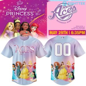 Reno Aces 2026 Princess Night Limited Edition Baseball Jersey by Eighttee.com Reno Aces 2026 Princess Night Limited Edition Baseball Jersey