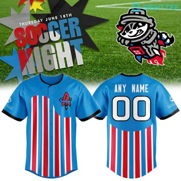 Rocket City Trash Panda 2026 Soccer Night Baseball Jersey