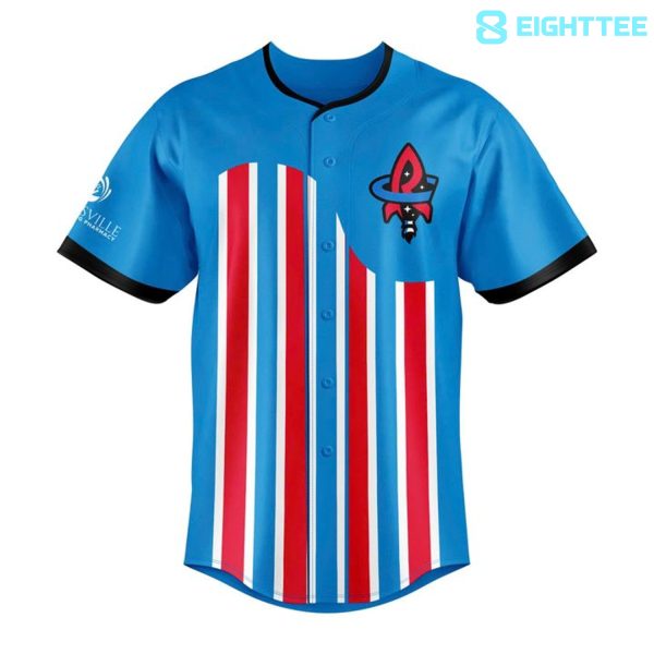 Alternative view of Rocket City Trash Panda 2026 Soccer Night Baseball Jersey