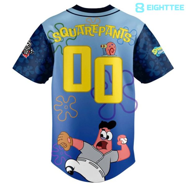 Alternative view of Rocket City Trash Panda x SpongeBob SquarePants 2026 Baseball Jersey