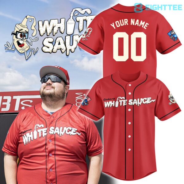 Rocket City Trash Pandas Alabama White Sauce Baseball Jersey