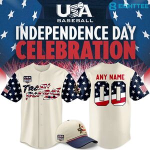 Rocket City Trash Pandas Independence Day Night 2026 Baseball Jersey