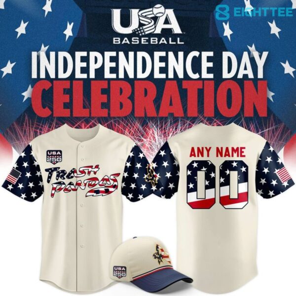 Rocket City Trash Pandas Independence Day Night 2026 Baseball Jersey