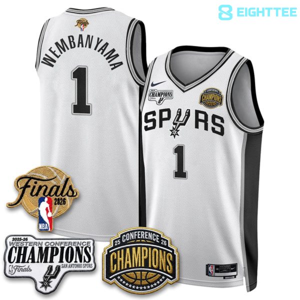 San Antonio Spurs 2026 NBA Western Conference Champions Basketball Jersey