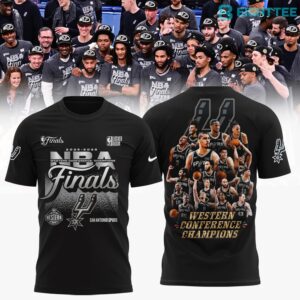 San Antonio Spurs Conference Champions 2026 Graphic Tee by Eighttee.com San Antonio Spurs Conference Champions 2026 Graphic Tee