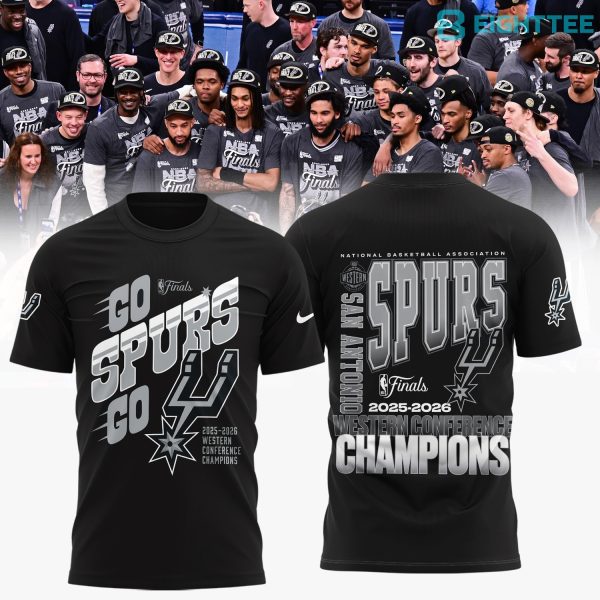 San Antonio Spurs Western Conference Winners Fan Shirt 2026 Edition