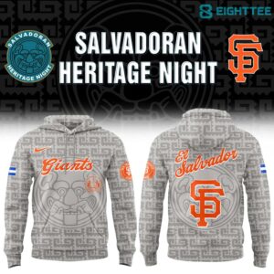 San Francisco Giants El Salvadoran Heritage Night 2026 Hoodie Grey