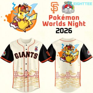 San Francisco Giants Pokémon Worlds Night Event Jersey