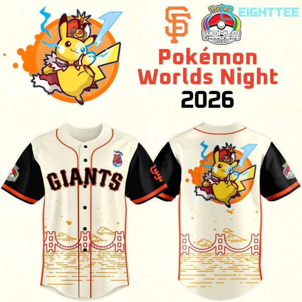 San Francisco Giants Pokémon Worlds Night Event Jersey