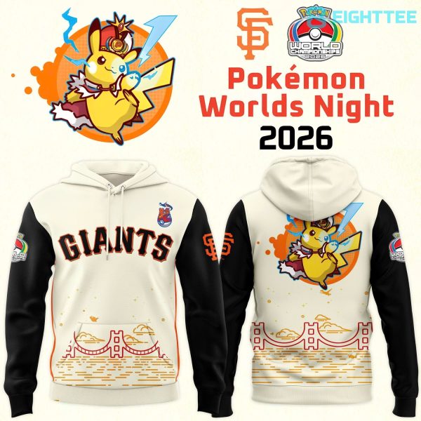 San Francisco Giants Pokémon Worlds Night Fan Hoodie 2026