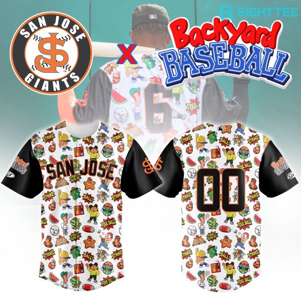 Alternative view of San Jose Giants x Backyard Baseball Limited Jersey
