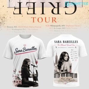 Sara Bareilles Good Grief Tour 2026 Special Tee by Eighttee.com Sara Bareilles 'Good Grief' Tour 2026 Special Tee