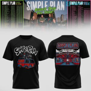 Simple Plan Bigger Than You Think Tour Limited Edition 3D Shirt by Eighttee.com Simple Plan Bigger Than You Think Tour Limited Edition 3D Shirt