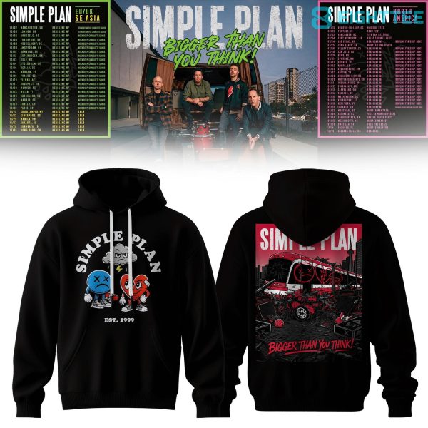 Simple Plan Bigger Than You Think Tour Limited Hoodie V2