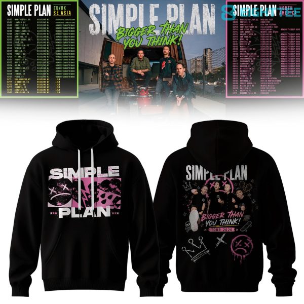 Simple Plan Bigger Than You Think Tour Limited Hoodie V4