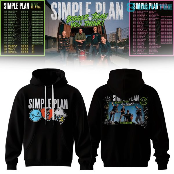 Simple Plan Bigger Than You Think Tour Limited Hoodie V5