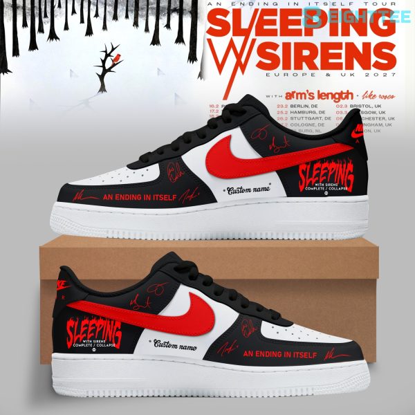 Sleeping With Sirens An Ending In Itself Tour Custom Air Force 1 Sneaker