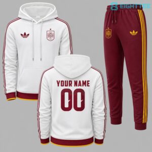 Spain 2026 FIFA World Cup Away Personalized Hoodie Jogger Set