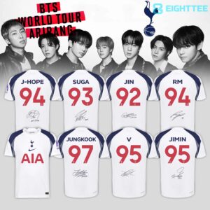 Spurs x BTS Limited Edition Soccer Jersey by Eighttee.com Spurs x BTS Limited Edition Soccer Jersey