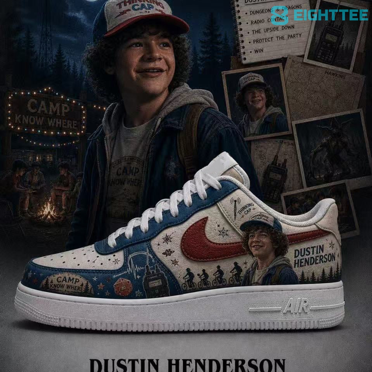 Stranger Things Dustin Henderson Special AF1 Shoes