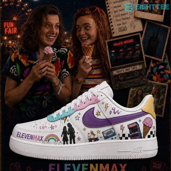 Stranger Things Eleven and Max Special AF1 Shoes