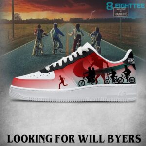 Stranger Things Looking for Will Byers Special AF1 Shoes by Eighttee.com Stranger Things Looking for Will Byers Special AF1 Shoes