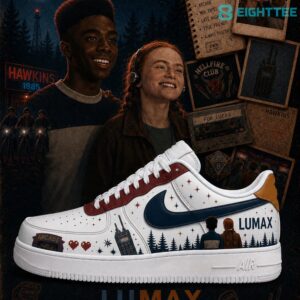 Stranger Things Lu and Max Special AF1 Shoes by Eighttee.com Stranger Things Lu and Max Special AF1 Shoes