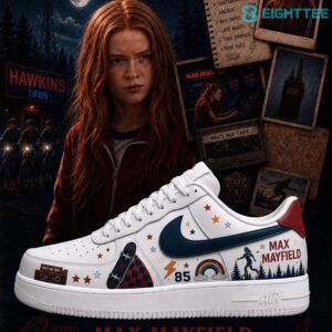 Stranger Things Max Mayfield Special AF1 Shoes V4 by Eighttee.com Stranger Things Max Mayfield Special AF1 Shoes V4