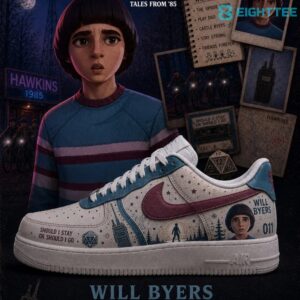 Stranger Things Will Byers Special AF1 Shoes V2 by Eighttee.com Stranger Things Will Byers Special AF1 Shoes V2