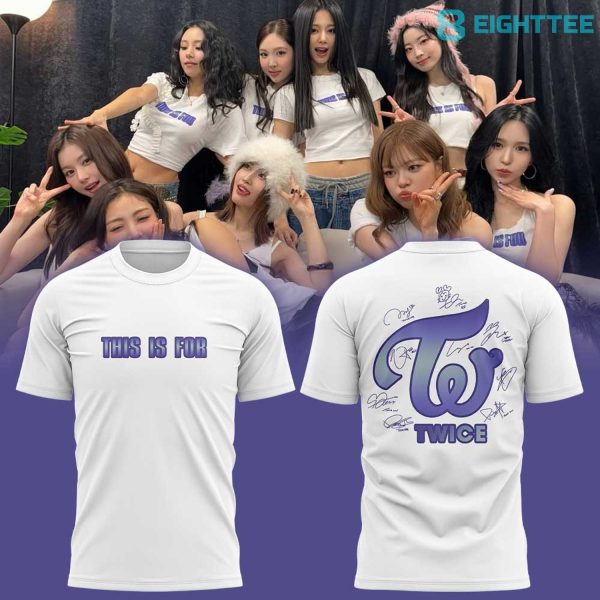 TWICE This Is For World Tour 2026 White Shirt