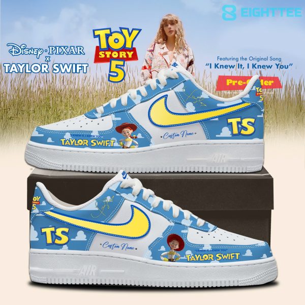 Taylor Swift x Toy Story 5 I Knew It, I Knew You Custom Air Force 1 Shoes