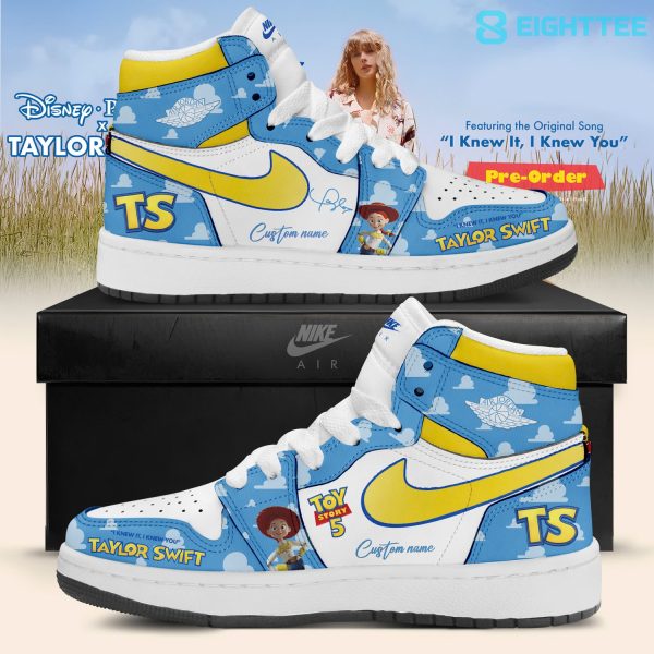 Taylor Swift x Toy Story 5 I Knew It, I Knew You Custom Air Jordan 1 Shoes