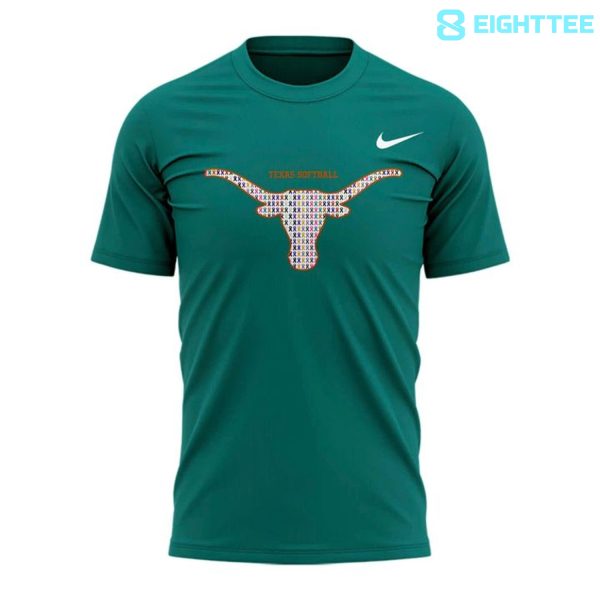 Alternative view of Texas Longhorns Special 2026 Strikeout Cancer Texas Softball Shirt