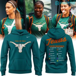 Texas Softball Cancer Awareness Green Special Hoodie 2026 by Eighttee.com Texas Softball Cancer Awareness Green Special Hoodie 2026