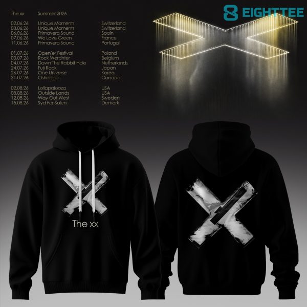 The XX Summer Tour 2026 Black Hoodie