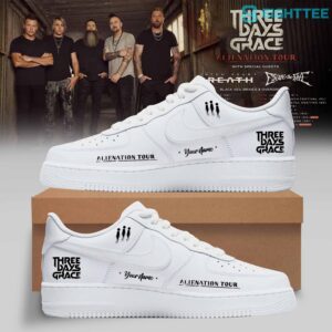 Three Days Grace Alienation Tour 2026 Custom AF1 Sneaker by Eighttee.com Three Days Grace Alienation Tour 2026 Custom AF1 Sneaker