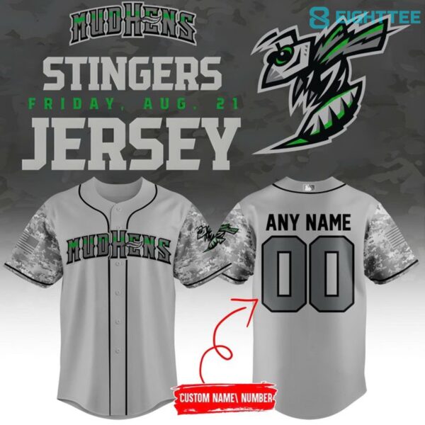 Toledo Mud Hens 2026 Stingers Night Special Baseball Jersey