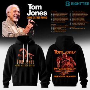Tom Jones Come Gather Round Tour 2026 Hoodie by Eighttee.com Tom Jones Come Gather Round Tour 2026 Hoodie