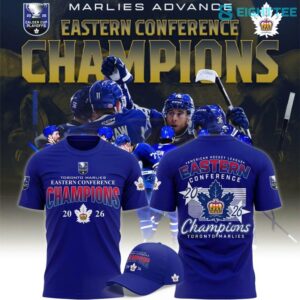 Toronto Marlies 2026 AHL Eastern Conference Champions TShirt by Eighttee.com Toronto Marlies 2026 AHL Eastern Conference Champions T-Shirt