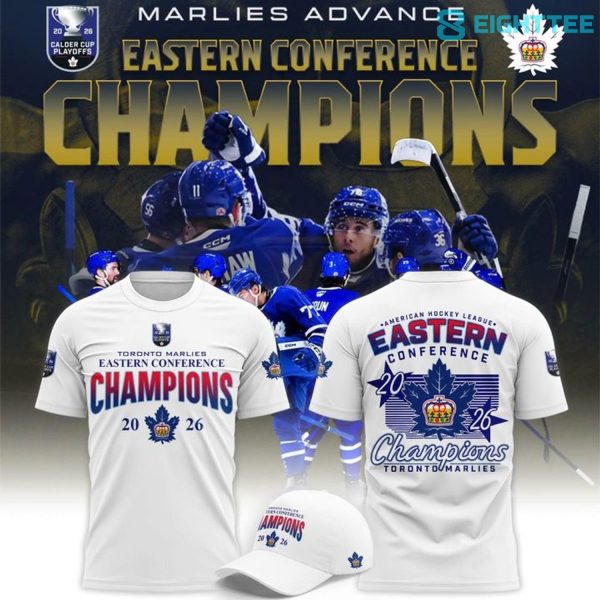 Alternative view of Toronto Marlies 2026 AHL Eastern Conference Champions T-Shirt