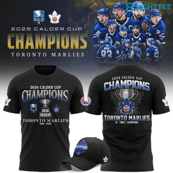 Toronto Marlies 2026 Calder Cup Champions Locker Room Black Shirt