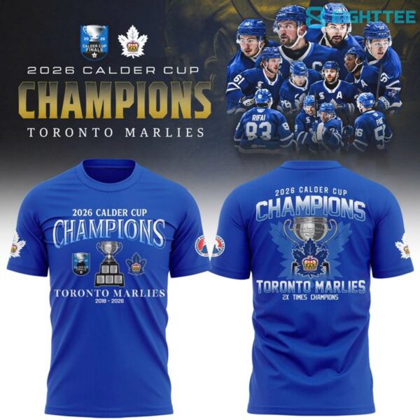 Toronto Marlies 2026 Calder Cup Champions Locker Room Blue Shirt