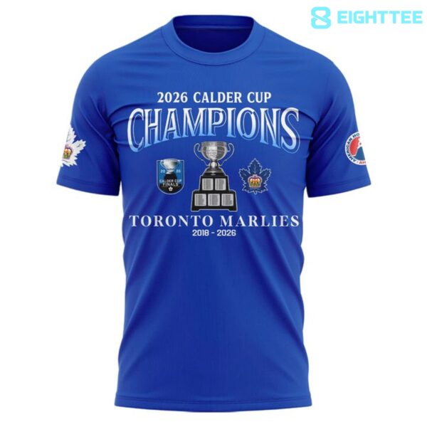 Alternative view of Toronto Marlies 2026 Calder Cup Champions Locker Room Blue Shirt