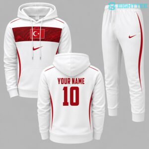 Turkey 2026 FIFA World Cup Away Personalized Hoodie Jogger Set